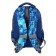 School backpack, textiles, luris print Camouflage blue, 30x17x44 cm