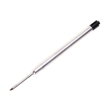 Ballic shaft 0.5 mm, for fountainrs, metal for automatic pens, 99 mm, black ink black