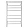 Water heated towel rail Domoterm "Medea" P8, 500x800 mm, 2 shelves, chrome