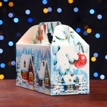 Gift box "houses", 25 x 9.5 x 11 cm-2