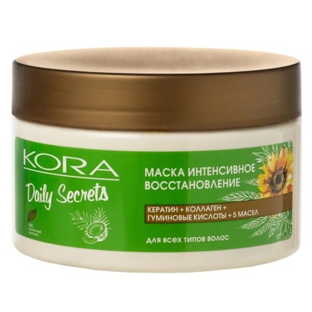 Mask for all types of hair Kora "Intensive Restoration", 250 ml-1
