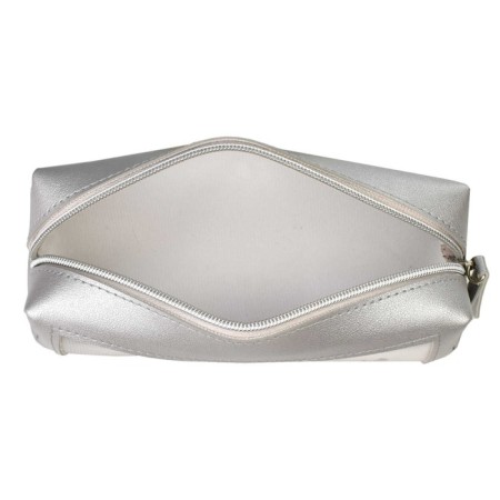 Penal is soft, 1 department, 55 x 195 x 60 mm, voluminous, artificial leather, with a window, nylon, Phoenix "Diamond" Gray 61313-2