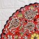 Largan Rishtan ceramics "Flowers", 42 cm, oval, corrugated
