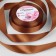 Satin tape, 20 mm × 23 ± 1 m, brown color No. 142