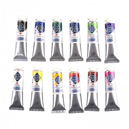 Temporary paints, set of 12 colors x 18 ml, ZHK "Master class" colorism. Bright palette, 16412282-5