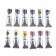 Temporary paints, set of 12 colors x 18 ml, ZHK "Master class" colorism. Bright palette, 16412282