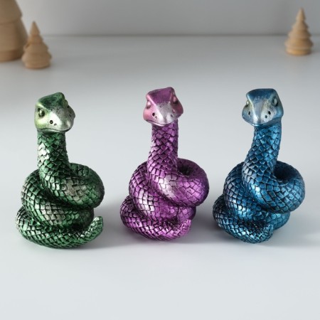 Polystone souvenir "Snake with radiance" MIX 6x6x10 cm-8