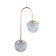Lamp Bayerlux "Jaso" 2hLED 40W gold 23x12x43 cm