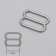 Straps regulator, metal, 10 mm, 20 pcs, silver color