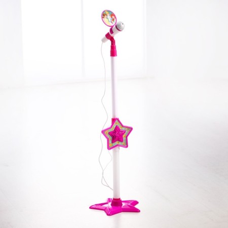 Musical microphone on the princess stand, light, sound-1