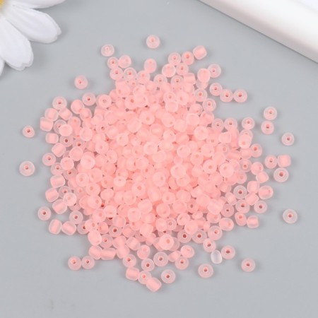 Glass beads 6/0 "coral" shines UV 450 g-1