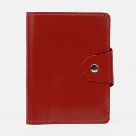 Cover for autoDocations and passports, on the button, the color scarlet
