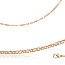 The shell weaving chain MPG5R, pink gilding, 55 cm