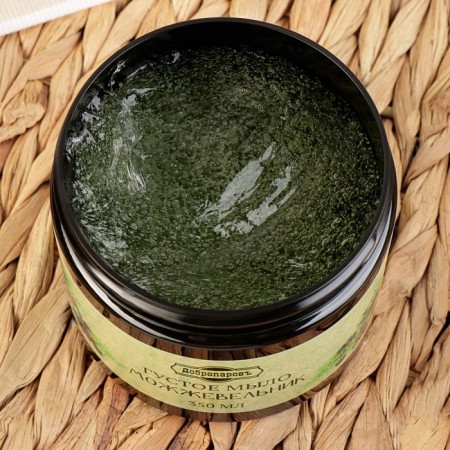 The soap of a thick hair and body "Juniper", Bannoye, Dobroparov, 350 ml-1