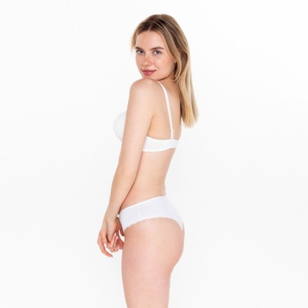 Panties female Brazilian, white color, rr 48-50 (XL)-4