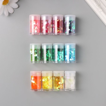Decor for creativity in the Bank "Neon Hearts" set of 12 pcs 13.4x8.8x3 cm