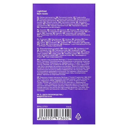 MARKER PERMANENT DIAROMENT 1.0 mm/0.5 mm, berlingo, black-13