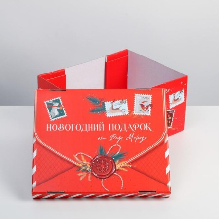 The folding box "New Year's gift", 31.2 x 25.6 x 16.1 cm, New Year-2