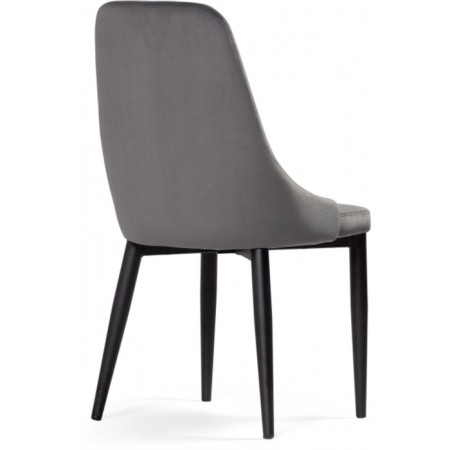 CHIL STILL A Metal Carcass Metal/velor, black/dark gray 47x57x89 cm-3