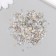 Decor for creativity in the jar "Natural stone with glass - silver" 20 grams 5x2.2x2.2 cm