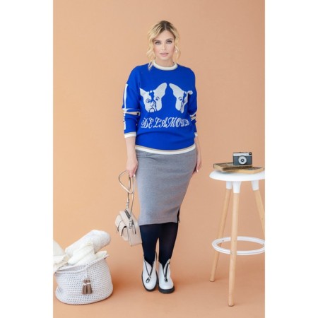 Women's sweatshirt Eliseeva Olesya, size m, blue color-5