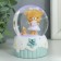 Souvenir Polystone Water Ball Light "Festive Bear" mix 6x6x8.5 cm