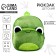 Baby backpack for the girl "Frog", 25x21 cm