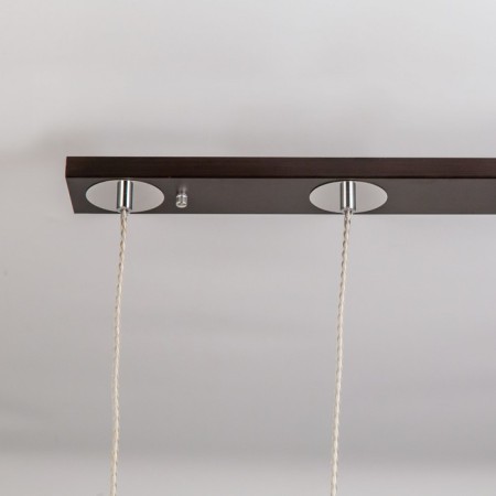 Suspended lamp Citilux "Berta" CL126232, 52x11x45 cm, 3x75W, E27, brown color-4