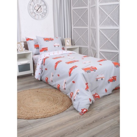 Bed linen 1.5 joint venture Firefighters, size 150x215 cm, 145x210 cm, 50x70 cm