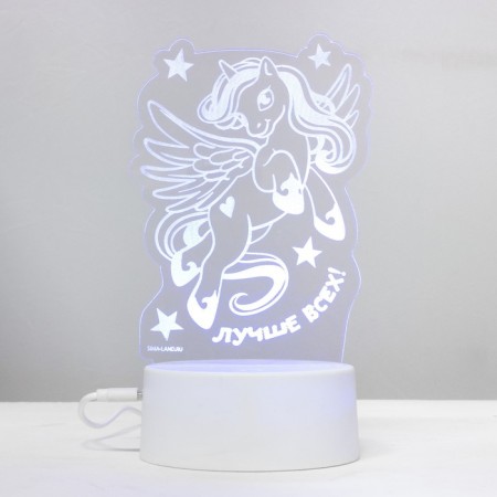Sensor lamp "Best of all" LED 7 USB flowers/from the batteries white RISALUX-14