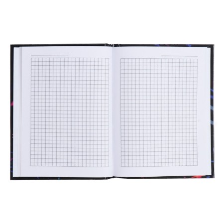 Notebook A6, 64 sheets in the Flight Cage, a solid cover of cardboard 7BC, glossy lamination, embossing foil, block 60 g/m2-2