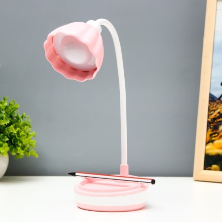 Linei table lamp LED 2W USB AKB Pink 10.5x10.5x37 cm Risalux-5