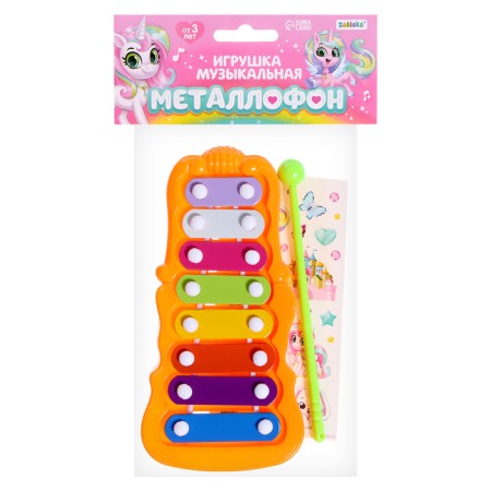 Металлофон фигурный, цвет МИКС-7