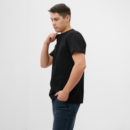 T -shirt male, black color, size 56-3