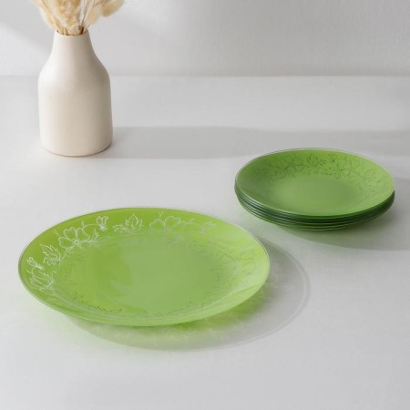 Dining Service "Lara", 7 items: D = 30 cm - 1 pc, d = 20 cm - 6 pcs, color salad color