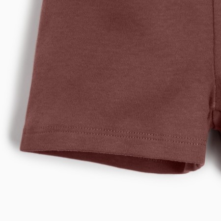 Kidsa (sweatshirt, shorts) minku, brown color, height 80-86 cm-11