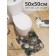 The toilet rug "Festive decoration", anti -slip, size 50x50 cm