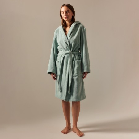Terry robe with a hood Women's SL Home: Basic "Azzura", Rr. M, 100% HL, 420 g/m2