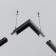 Corner Connector for the round low -profile busbar Exile, black