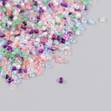 Glass 12/0 "Transparent color. Melange" 30 g-1