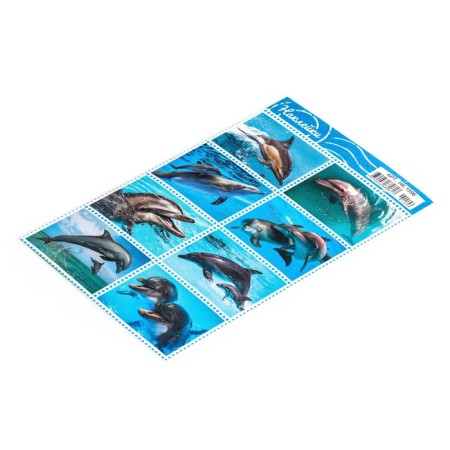 Decorative stickers "dolphins" 16x10 cm-1