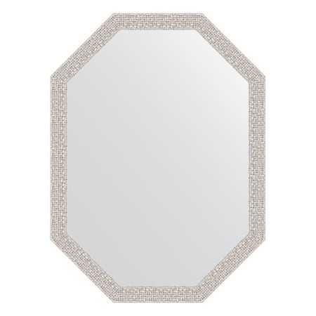 Mirror in the baguette frame, chrome mosaic 46 mm, 58x78 cm