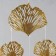 Wind music metal, plastic "Golden leaves and butterflies" 7 bells 62x24x2.7 cm