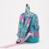 Baby backpack on a zipper, an external pocket, a reflective strip, the color of turquoise