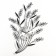 Wall clock, series: openwork, "manlyeu", smooth move, d-15 cm, 61 x 44 cm