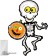 Foil ball 41 "Dancing skeleton", figure