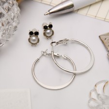 Ring earrings with pusets 
