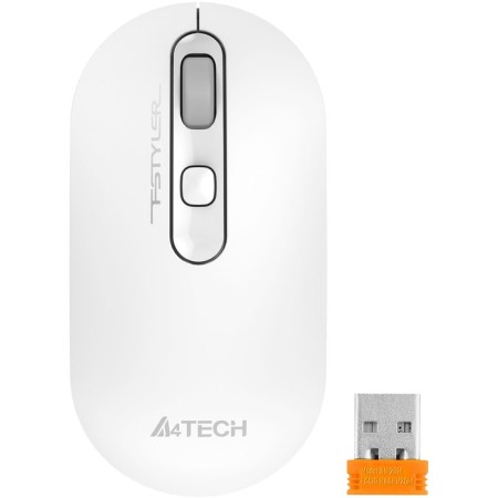 Mouse A4Tech FSTYLER FG20S White/Gray Optical (2000DPI) Silent Wireless USB for a laptop 102939-1