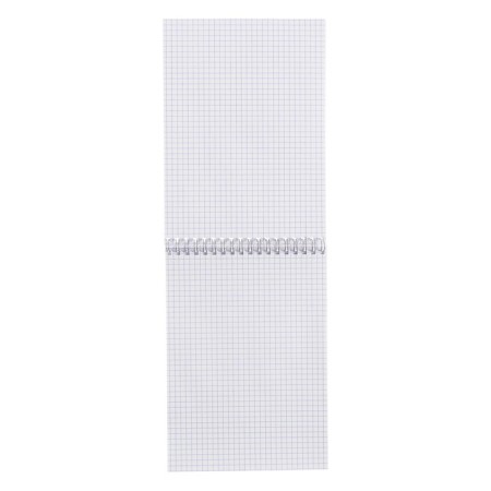 Notepad A5, 60 sheets in a cage on the crest "Modern City", cover shaking cardboard, hard substrate, UV-lak, Offset block, mix-2