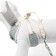 A set with a soft bog "branches", size l, leash 120 x 1.5 cm, og 42-76 cm, gray